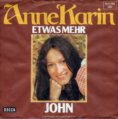 Anne Karin : Etwas Mehr (7", Single)