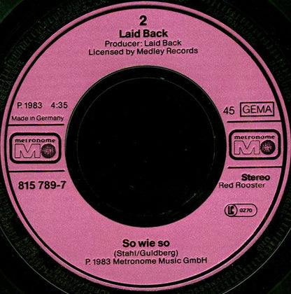 Laid Back : High Society Girl (7", Single)