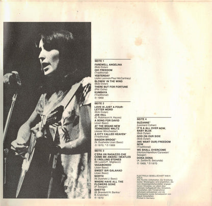 Joan Baez : Joan Baez In Italy (2xLP, Album, Gat)