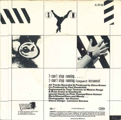 Space Monkey (3) : Can't Stop Running.... (7", Single)