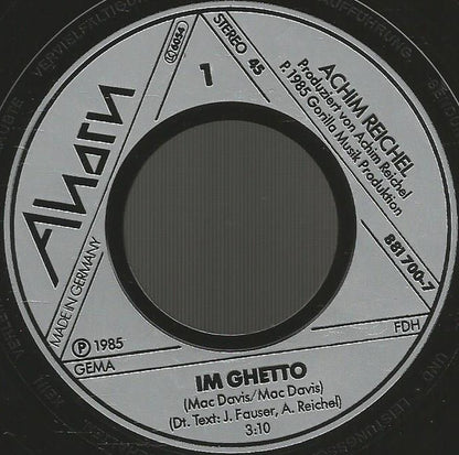 Achim Reichel : Im Ghetto (7", Single)