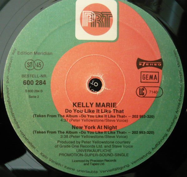 Kelly Marie : Get Up Get On Your Feet (12", Single, Promo, Sup)