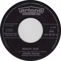 Angelo Biondi : Buona Notta Bambino / Bolero Blue (7", Single)