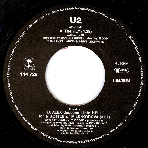 U2 : The Fly (7", Single)