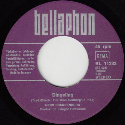 Nero Brandenburg : Dingeling (Live) (7", Single)