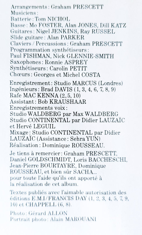 Robert Lauri : Et Je Jure (LP, Album)