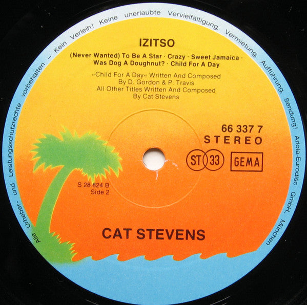 Cat Stevens : Izitso (LP, Album, Club)
