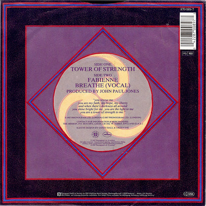 The Mission : Tower Of Strength (7", EP, Blu)
