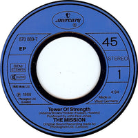 The Mission : Tower Of Strength (7", EP, Blu)