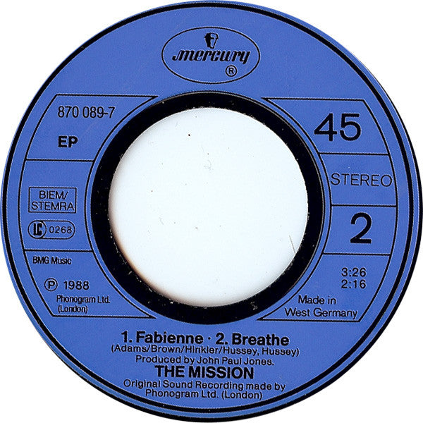 The Mission : Tower Of Strength (7", EP, Blu)