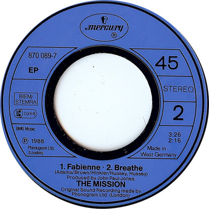 The Mission : Tower Of Strength (7", EP, Blu)