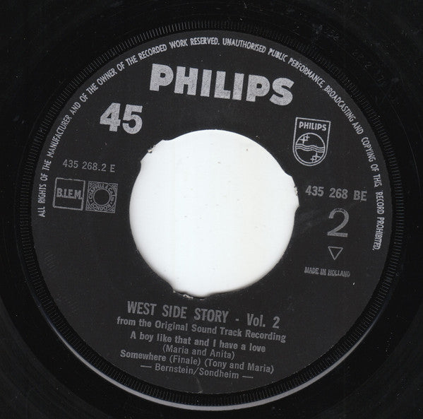 Various : West Side Story Vol. 2 (7", EP, Mono)