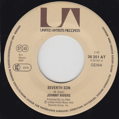 Johnny Rivers : Seventh Son / Muddy Water (7", Single)