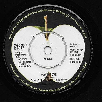 George Harrison : This Guitar (Can't Keep From Crying) (7", Single)