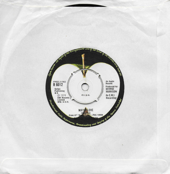 George Harrison : This Guitar (Can't Keep From Crying) (7", Single)