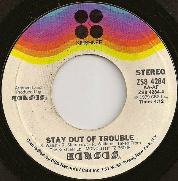 Kansas (2) : People Of The South Wind (7", Single)