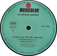 D.J. Groove Service : U Can Touch This Mix (With Fun) (12")