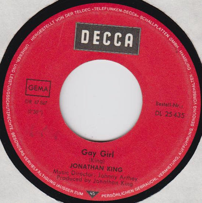 Jonathan King : Cherry, Cherry (7", Single)