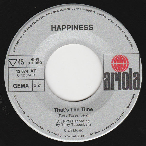 Happiness (7) : Let's Hang The Moon In The Front Room Mama  (7", Single)