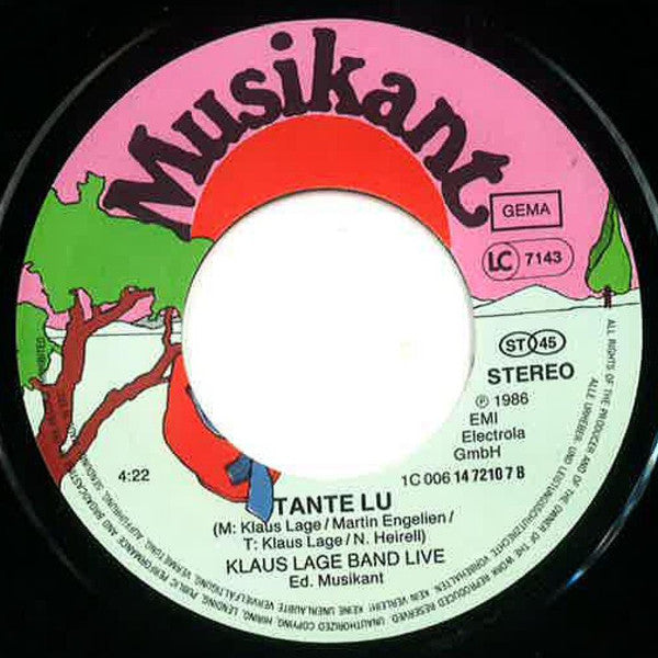 Klaus Lage Band : Istanbul (7", Single)