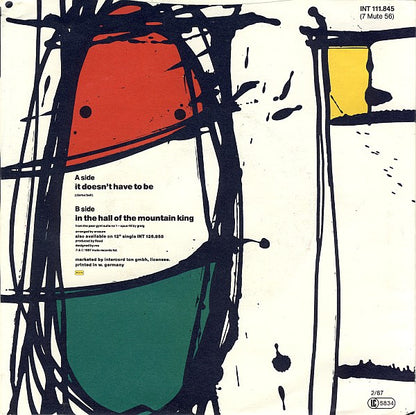 Erasure : It Doesn't Have To Be (7", Single, Red)