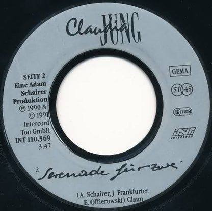 Claudia Jung : Schmetterlinge (7", Single)