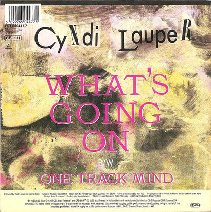 Cyndi Lauper : What's Going On (7", Single)