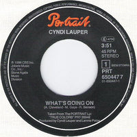 Cyndi Lauper : What's Going On (7", Single)