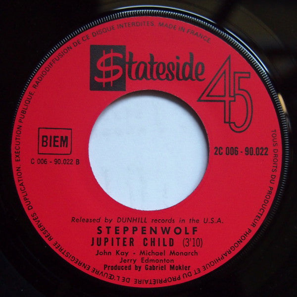 Steppenwolf : Rock Me (7", Single)