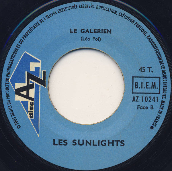 Les Sunlights : Le Deserteur / Le Galerien (7", Single, Jukebox, Promo)