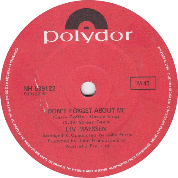 Liv Maessen : The Love Moth (7", Single)