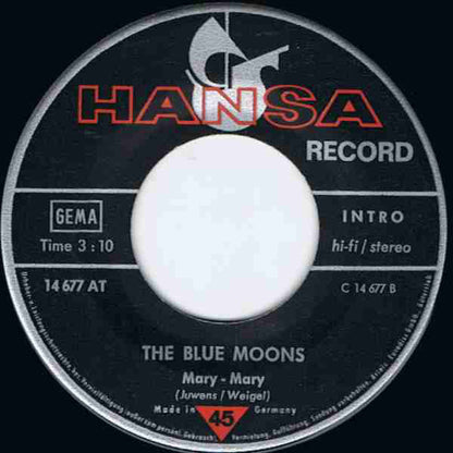 The Blue Moons : Ha-Lee Loo-Ya (7", Single)