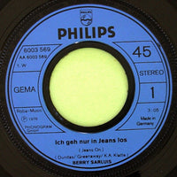 Berry Sarluis : Ich Geh Nur In Jeans Los (7", Single)