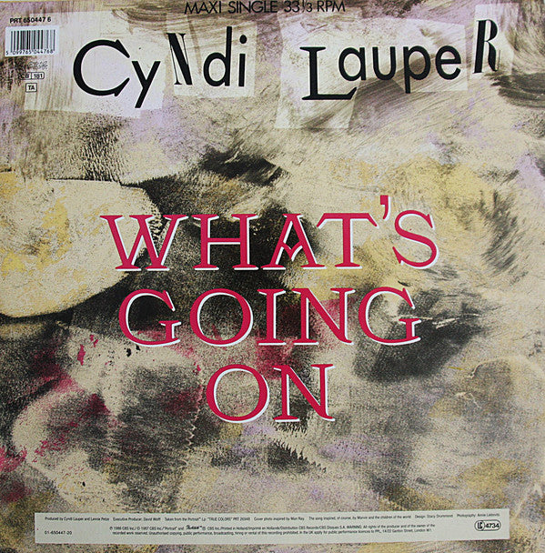 Cyndi Lauper : What's Going On (12", Maxi)