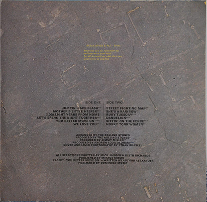 The Rolling Stones : Through The Past, Darkly (Big Hits Vol. 2) (LP, Comp, RE, Gat)