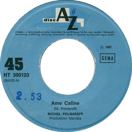 Michel Polnareff : Ame Caline (7", Single)