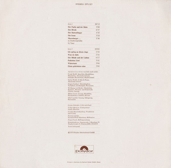Ougenweide : All Die Weil Ich Mag (LP, Album, RE)
