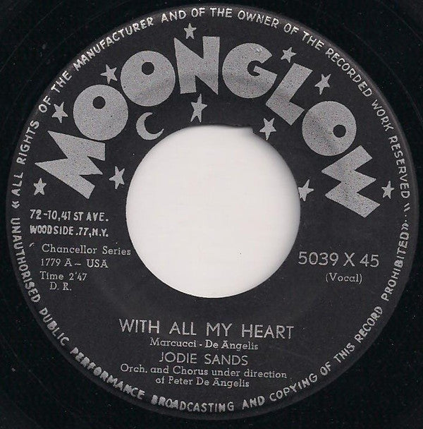Jodie Sands : With All My Heart / (Can't We Be) More Than Only Friends (7", Single)