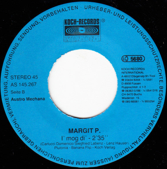Margit P. : I' Steh' Nur Auf Italiener (7", Single)