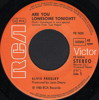 Elvis Presley : Are You Lonesome Tonight? (Lach-Version) (7", Single, Ora)