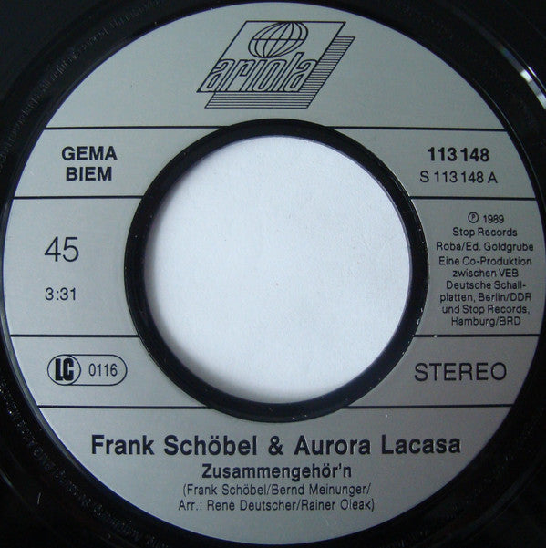 Frank Schöbel & Aurora Lacasa : Zusammengehör'n (7", Single)