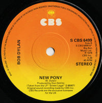 Bob Dylan : Baby Stop Crying (7", Single, Sol)