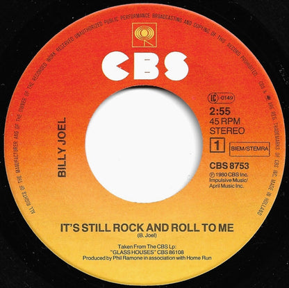 Billy Joel : It's Still Rock And Roll To Me (7", Single)