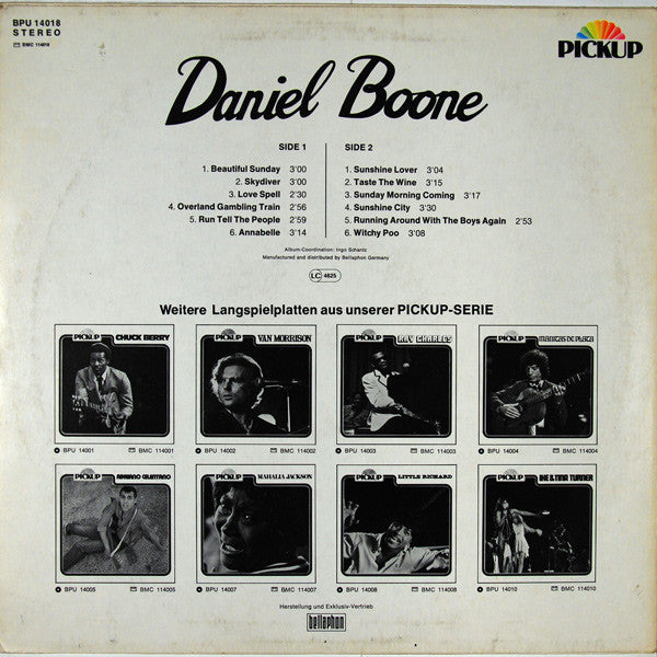 Daniel Boone : Daniel Boone (LP, Comp)