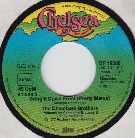 The Chambers Brothers : Bring It Down Front (Pretty Mama) (7")