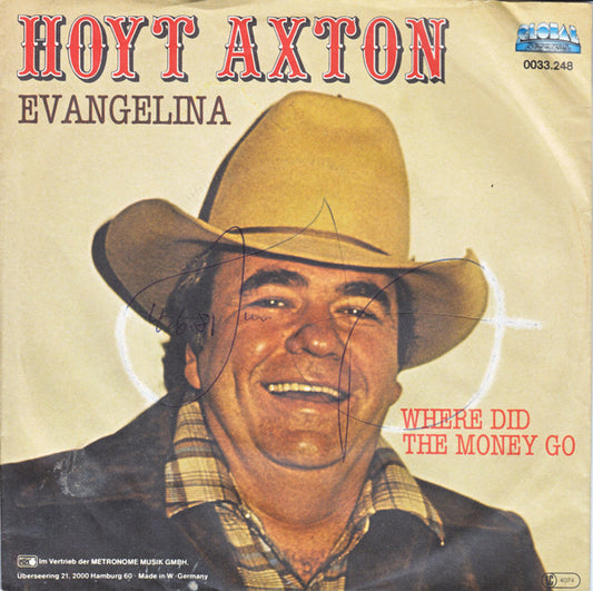 Hoyt Axton : Evangelina (7", Single)