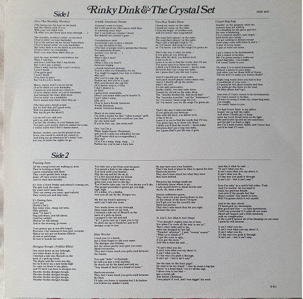 Rinky Dink & The Crystal Set : Cameo Roles (LP)