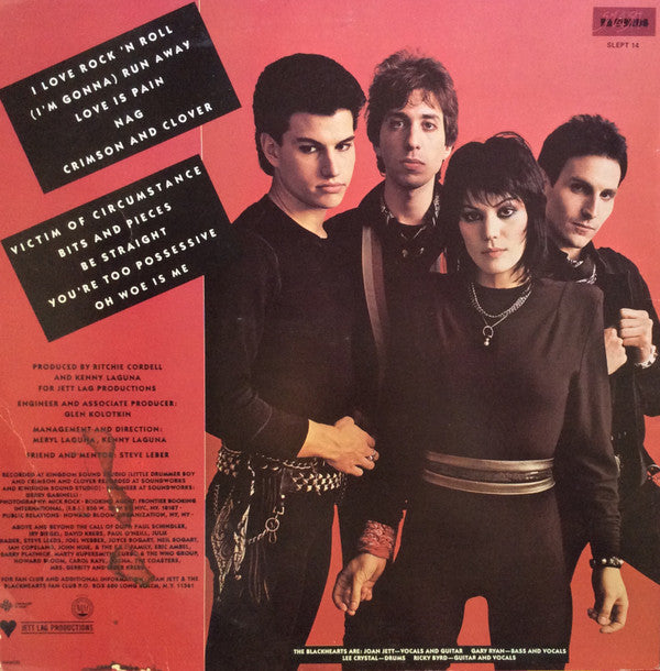 Joan Jett & The Blackhearts : I Love Rock 'N Roll (LP, Album, RE)