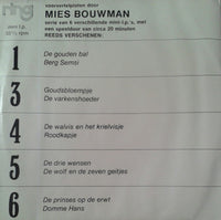 Mies Bouwman : Voorvertelplaat Door Mies Bouwman 2 (7", MiniAlbum)