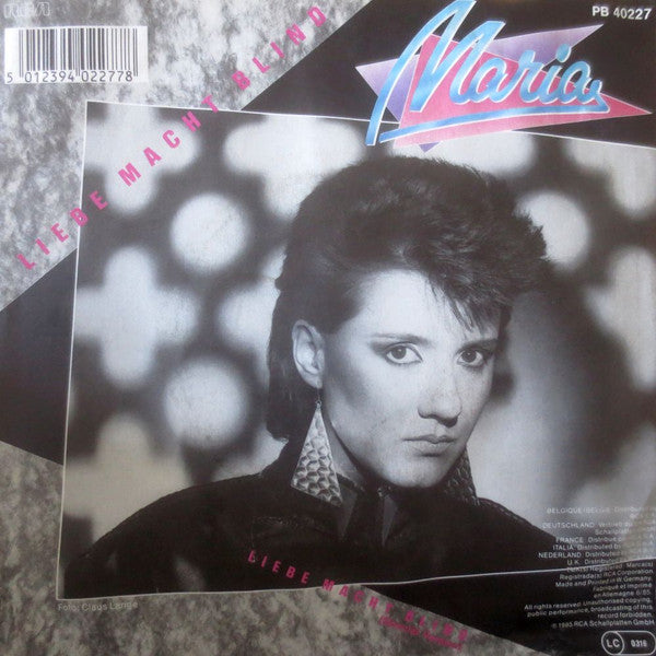 Maria (41) : Liebe Macht Blind (7", Single)
